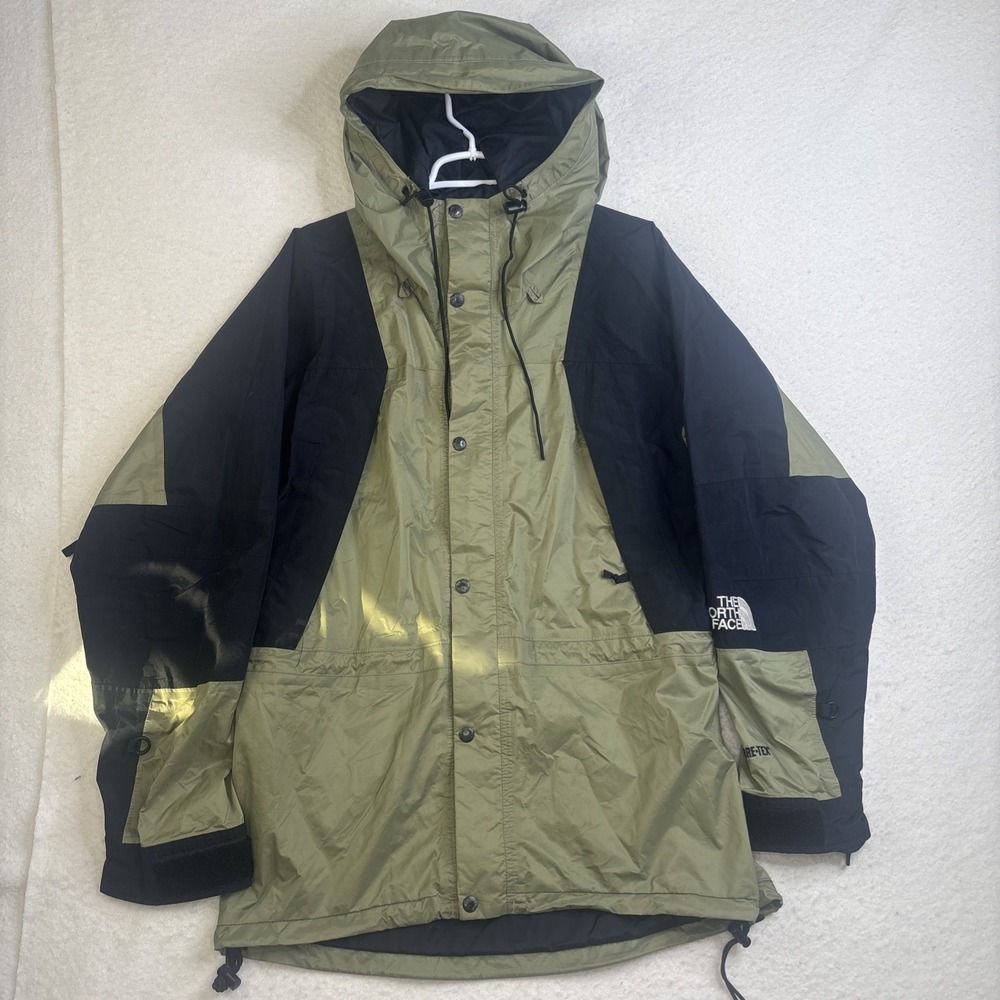 The North Face Jacket Mens Medium Green Black Hooded Full Zip Gore-Tex Ski